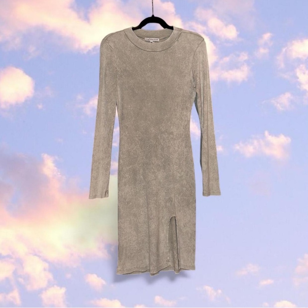 Young Fabulous & Broke Long Sleeve Ribbed Dress